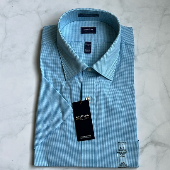 NWT Arrow Short Sleeve Button Up - Sz 17 1/2 (XL) - Picture 3 of 10